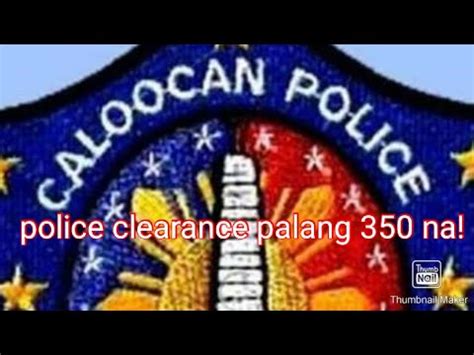 caloocan police clearance